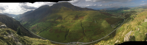 Panorama of Cad from Cad East lower (Widows Peak)
