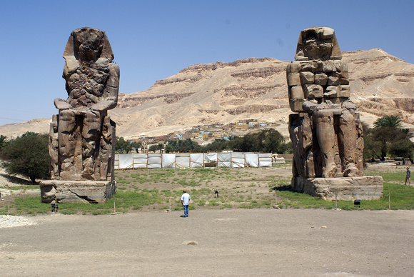 The statues of Memnon in Luxor.