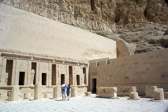 Egyptian only woman pharaoh, Queen Hatshepsut's temple at Luxor